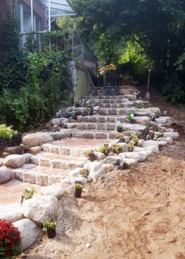 Freihand Gartengestaltung